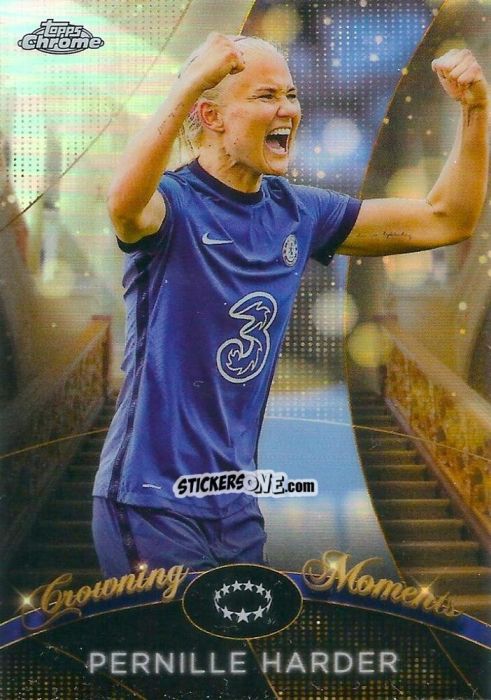 Sticker Pernille Harder - UEFA Women’s Champions League Chrome 2022-2023
 n. CM-10 - Topps