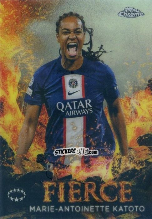 Sticker Marie-Antoinette Katoto - UEFA Women’s Champions League Chrome 2022-2023
 n. F-9 - Topps