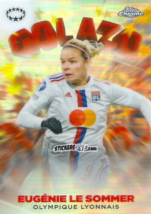 Sticker Eugénie Le Sommer - UEFA Women’s Champions League Chrome 2022-2023
 n. G-2 - Topps