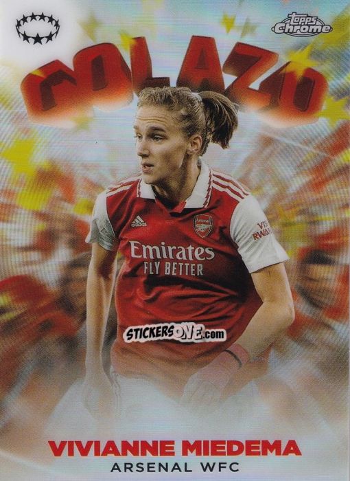 Sticker Vivianne Miedema - UEFA Women’s Champions League Chrome 2022-2023
 n. G-6 - Topps