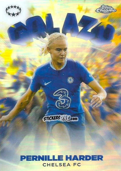 Sticker Pernille Harder - UEFA Women’s Champions League Chrome 2022-2023
 n. G-7 - Topps