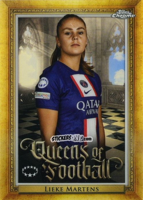 Figurina Lieke Martens - UEFA Women’s Champions League Chrome 2022-2023
 n. Q-10 - Topps