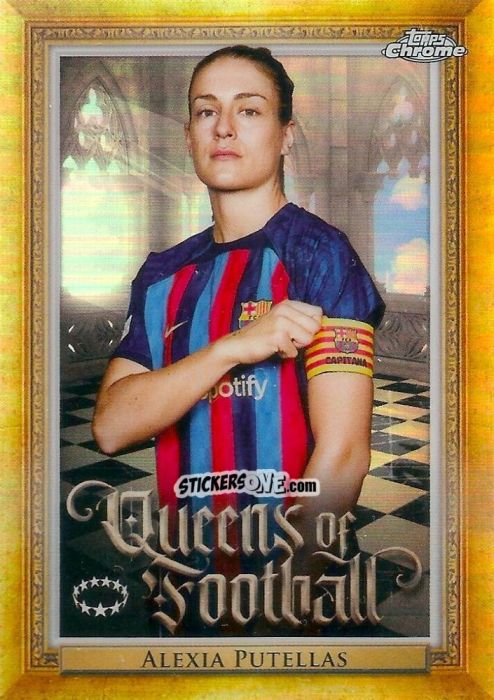 Sticker Alexia Putellas - UEFA Women’s Champions League Chrome 2022-2023
 n. Q-11 - Topps