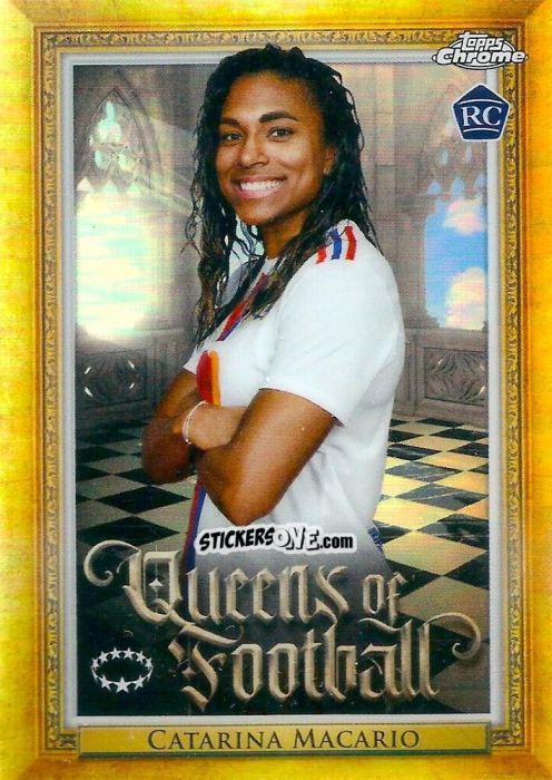 Sticker Catarina Macario - UEFA Women’s Champions League Chrome 2022-2023
 n. Q-13 - Topps