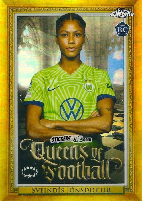 Sticker Sveindís Jónsdóttir - UEFA Women’s Champions League Chrome 2022-2023
 n. Q-14 - Topps