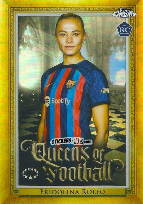 Sticker Fridolina Rolfö - UEFA Women’s Champions League Chrome 2022-2023
 n. Q-16 - Topps