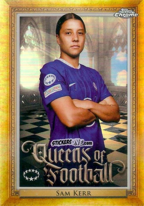Figurina Sam Kerr - UEFA Women’s Champions League Chrome 2022-2023
 n. Q-20 - Topps