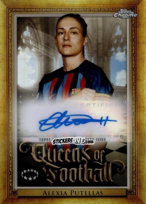 Sticker Alexia Putellas - UEFA Women’s Champions League Chrome 2022-2023
 n. QA-11 - Topps