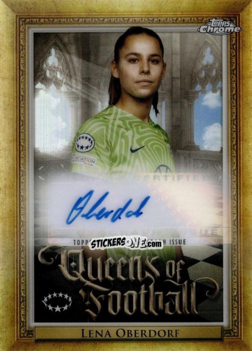 Cromo Lena Oberdorf - UEFA Women’s Champions League Chrome 2022-2023
 n. QA-15 - Topps