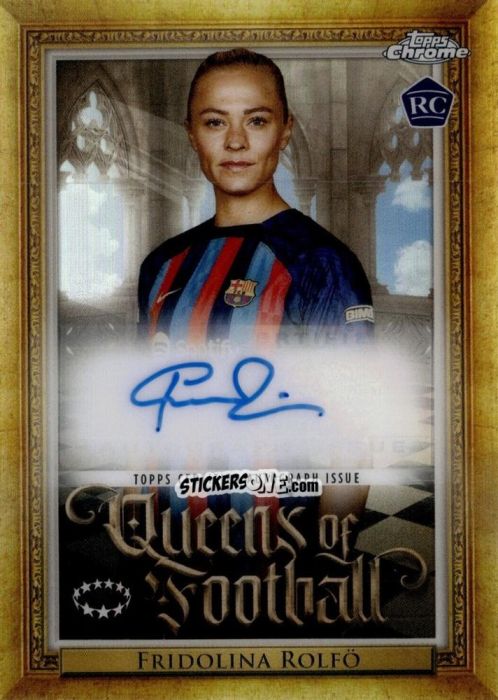 Figurina Fridolina Rolfö - UEFA Women’s Champions League Chrome 2022-2023
 n. QA-16 - Topps