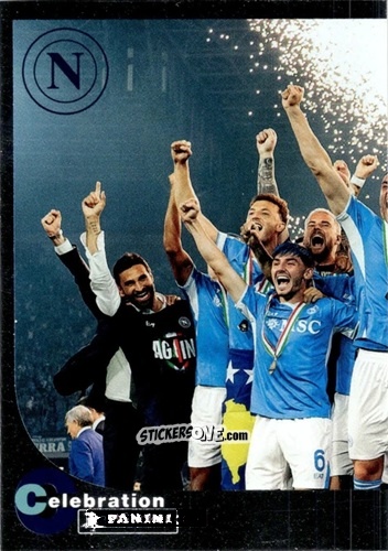 Sticker Scudetto (Napoli)  1/3 - Calciatori 2024-2025 Celebration
 n. C1 - Panini
