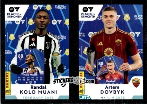 Figurina Randal Kolo Muani / Artem Dovbyk - Calciatori 2024-2025 Celebration
 n. C35 - Panini