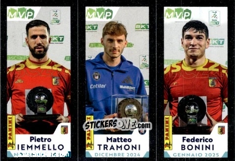 Figurina Pietro Iemmello / Matteo Tramoni / Federico Bonini - Calciatori 2024-2025 Celebration
 n. C46 - Panini