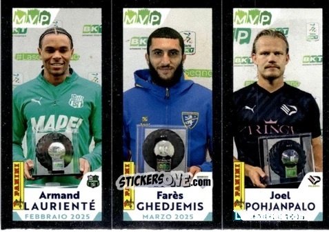 Sticker Armand Lauriente' / Fares Ghedjemis / Joel Pohnjanpalo - Calciatori 2024-2025 Celebration
 n. C47 - Panini
