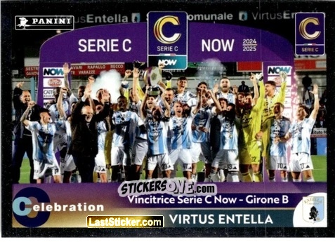 Cromo Vincitrice  (Virtus Entella) - Calciatori 2024-2025 Celebration
 n. C49 - Panini