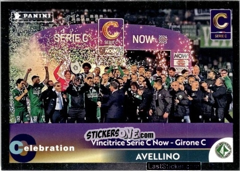 Cromo Vincitrice  (Avellino) - Calciatori 2024-2025 Celebration
 n. C50 - Panini