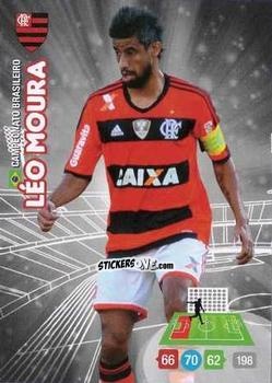 Cromo Leo Moura - Campeonato Brasileiro 2014. Adrenalyn XL
 n. 108 - Panini