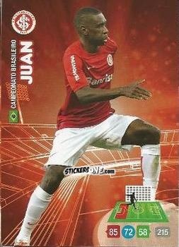 Figurina Juan - Campeonato Brasileiro 2014. Adrenalyn XL
 n. 221 - Panini
