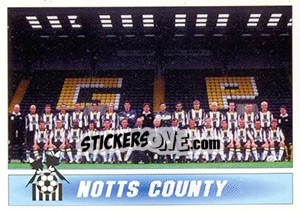 Cromo Notts County 1996/97 Squad - 1st Division 1996-1997 n. 181 - Panini
