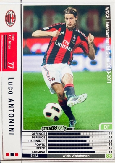 Cromo Luca Antonini - Sega World Club Champion Football 2010-2011
 n. 178 - Panini