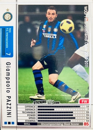 Figurina Giampaolo Pazzini - Sega World Club Champion Football 2010-2011
 n. 224 - Panini