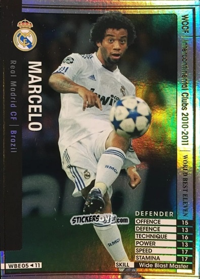 Figurina Marcelo - Sega World Club Champion Football 2010-2011
 n. 292 - Panini