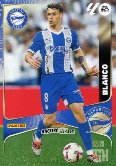 Cromo Blanco - Laliga 2025-2026. Megacracks n. 29 - Panini