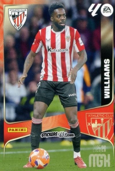 Figurina Inaki Williams - Laliga 2025-2026. Megacracks n. 51 - Panini