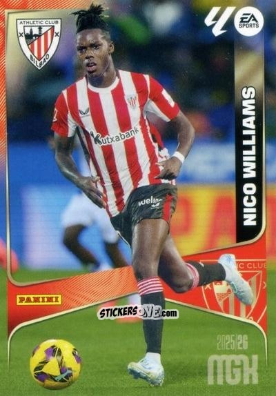 Figurina Nico Williams - Laliga 2025-2026. Megacracks n. 53 - Panini