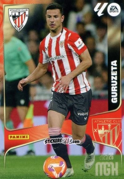 Figurina Guruzeta - Laliga 2025-2026. Megacracks n. 54 - Panini