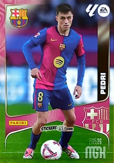 Sticker Pedri - Laliga 2025-2026. Megacracks n. 86 - Panini
