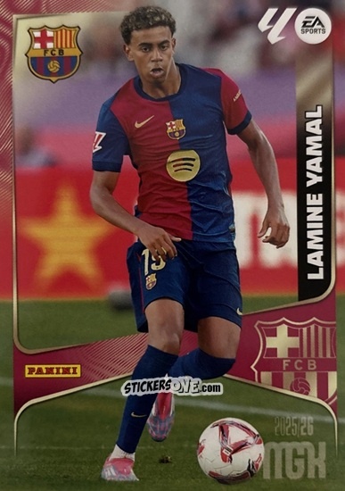 Figurina Lamine Yamal - Laliga 2025-2026. Megacracks n. 88 - Panini