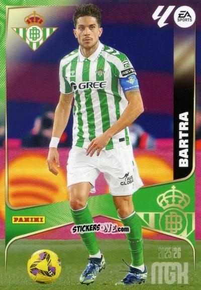 Cromo Bartra - Laliga 2025-2026. Megacracks n. 95 - Panini