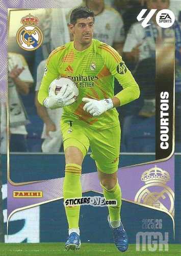 Figurina Courtois - Laliga 2025-2026. Megacracks n. 218 - Panini