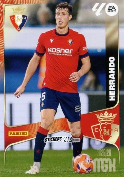 Figurina Herrando - Laliga 2025-2026. Megacracks n. 259 - Panini