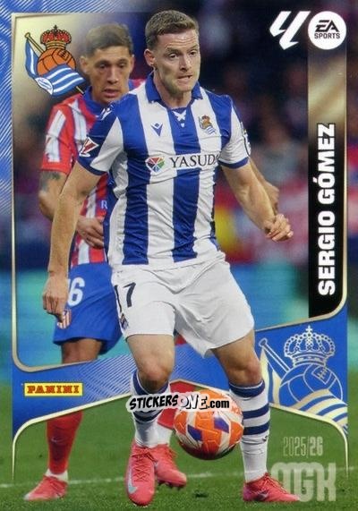 Figurina Sergio Gómez - Laliga 2025-2026. Megacracks n. 318 - Panini