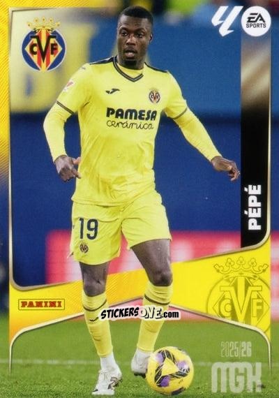 Figurina Pépé - Laliga 2025-2026. Megacracks n. 375 - Panini