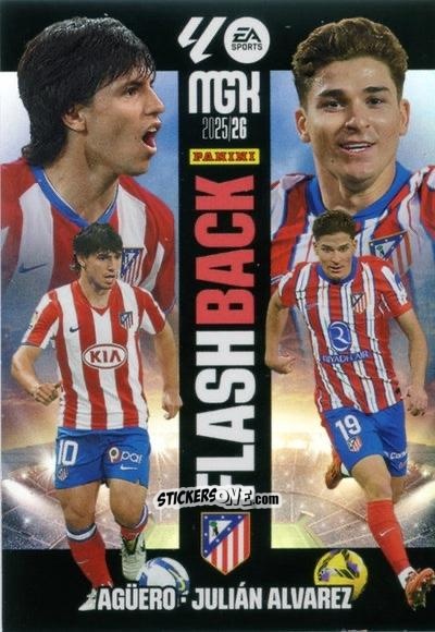 Figurina Agüero / Julián Álvarez - Laliga 2025-2026. Megacracks n. 424 - Panini