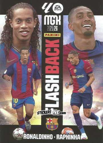 Cromo Ronaldinho / Raphinha - Laliga 2025-2026. Megacracks n. 430 - Panini