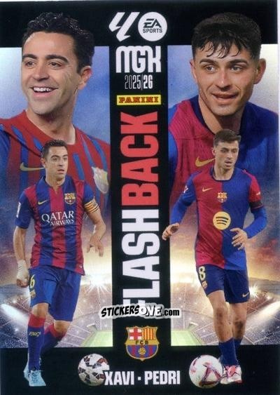 Sticker Xavi / Pedri - Laliga 2025-2026. Megacracks n. 432 - Panini