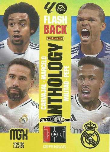 Sticker Marcelo / Pepe / Carvajal / Militao - Laliga 2025-2026. Megacracks n. 437 - Panini