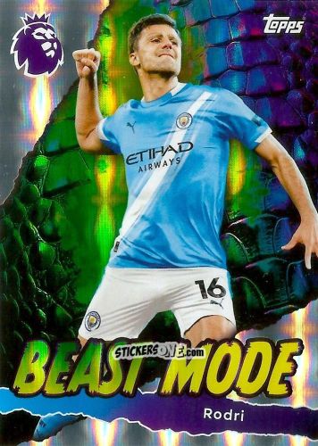 Figurina Rodri - Premier League 2026 Trading Cards
 n. 431 - Topps
