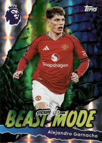 Figurina Alejandro Garnacho - Premier League 2026 Trading Cards
 n. 432 - Topps