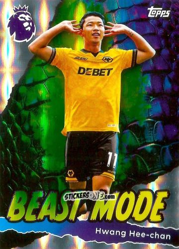Sticker Hwang Hee-chan - Premier League 2026 Trading Cards
 n. 438 - Topps