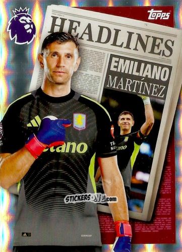 Figurina Emiliano Martínez - Premier League 2026 Trading Cards
 n. 442 - Topps