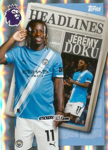 Cromo Jérémy Doku - Premier League 2026 Trading Cards
 n. 447 - Topps
