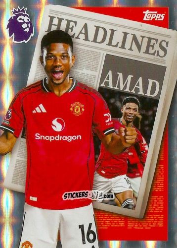 Sticker Amad - Premier League 2026 Trading Cards
 n. 448 - Topps