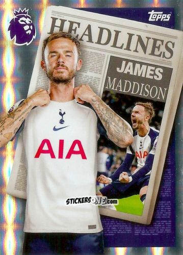 Sticker James Maddison - Premier League 2026 Trading Cards
 n. 450 - Topps