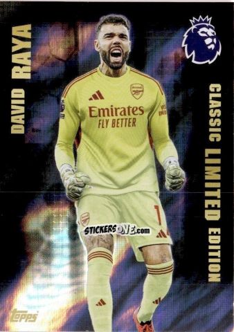 Sticker David Raya - Premier League 2026 Trading Cards
 n. LE1 - Topps