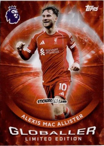 Cromo Alexis Mac Allister - Premier League 2026 Trading Cards
 n. WC3 - Topps